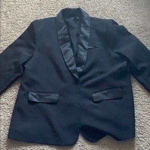 Forever 21 Plus Black Tuxedo Blazer 3X